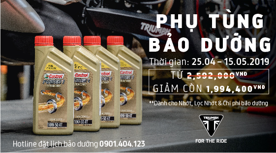 Đến Triumph bảo dưỡng 