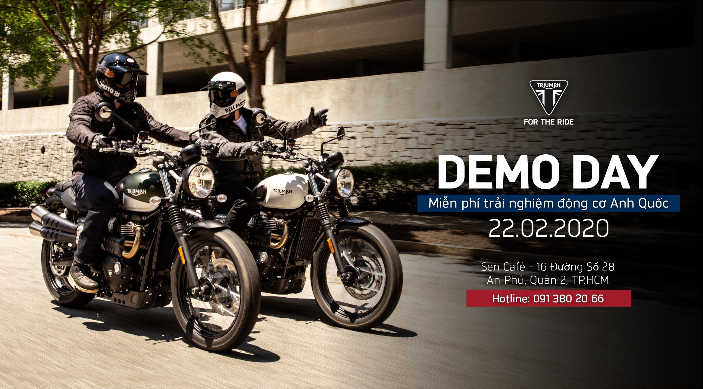 Demo Day - Trải nghiệm lái thử moto Triumph - 22.02.2020