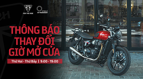 Thông báo thay đổi giờ mở cửa showroom