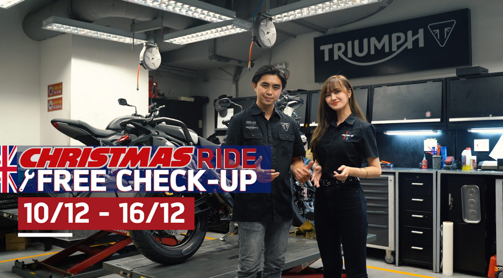 Ưu đãi Kiểm tra xe miễn phí trước hành trình Christmas Charity Ride 2021