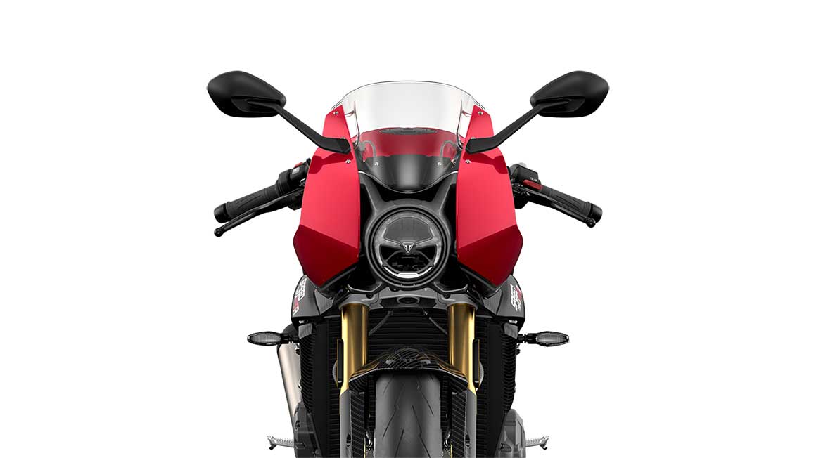 Fairing đầu xe được chế tác tinh tế và đầu đèn đơn