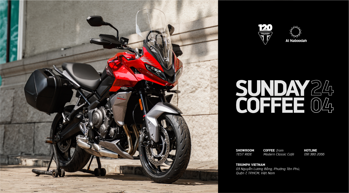 Đến hẹn Sunday Coffee - Trải nghiệm các mẫu xe Triumph Motorcycles