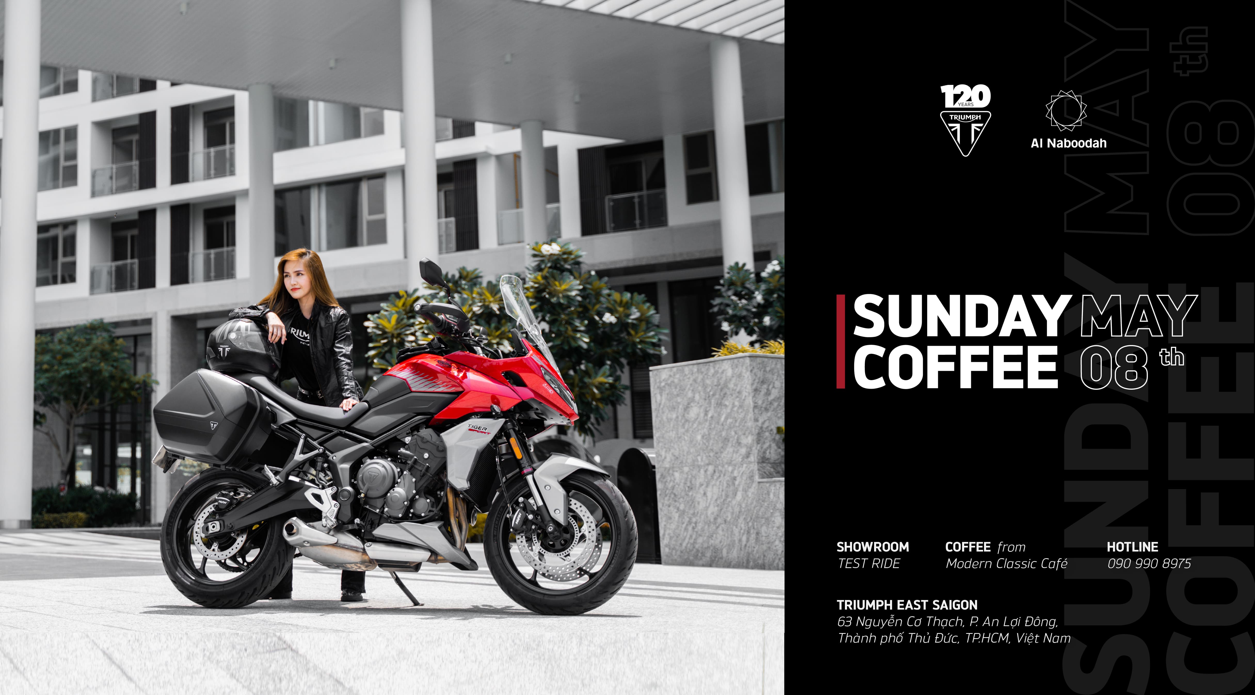Trải nghiệm lái thử tại Triumph East Saigon ngày 08/05