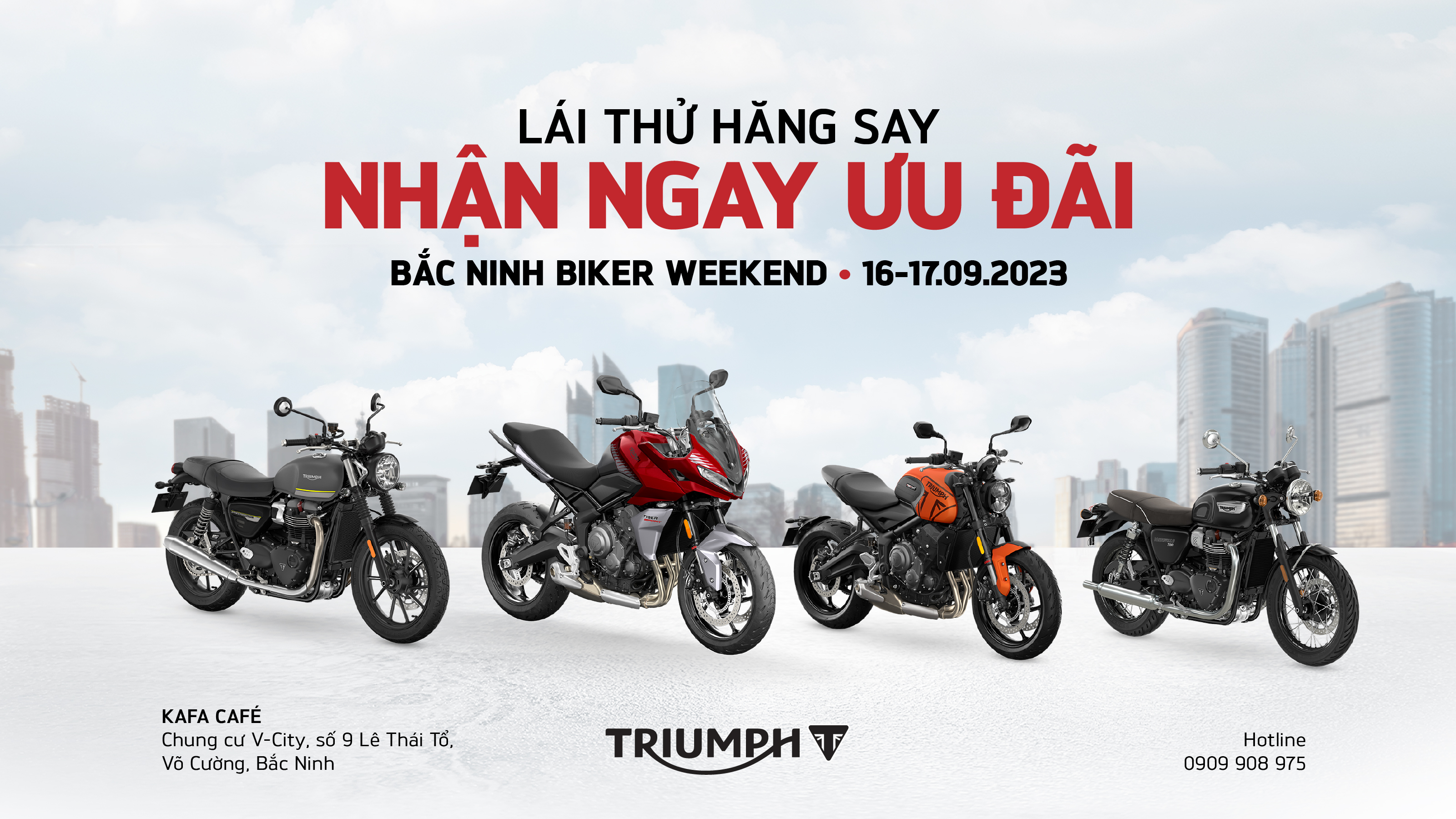 Bắc Ninh Biker Weekend | Giao lưu, trải nghiệm cảm giác lái thử trên những mẫu xe đến từ Anh Quốc | 16-17/09/2023