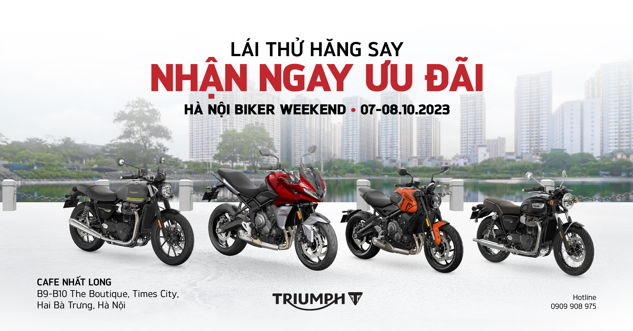Hà Nội Biker Weekend 07-08/10/2023 | Lái thử hăng say - Nhận ngay ưu đãi  