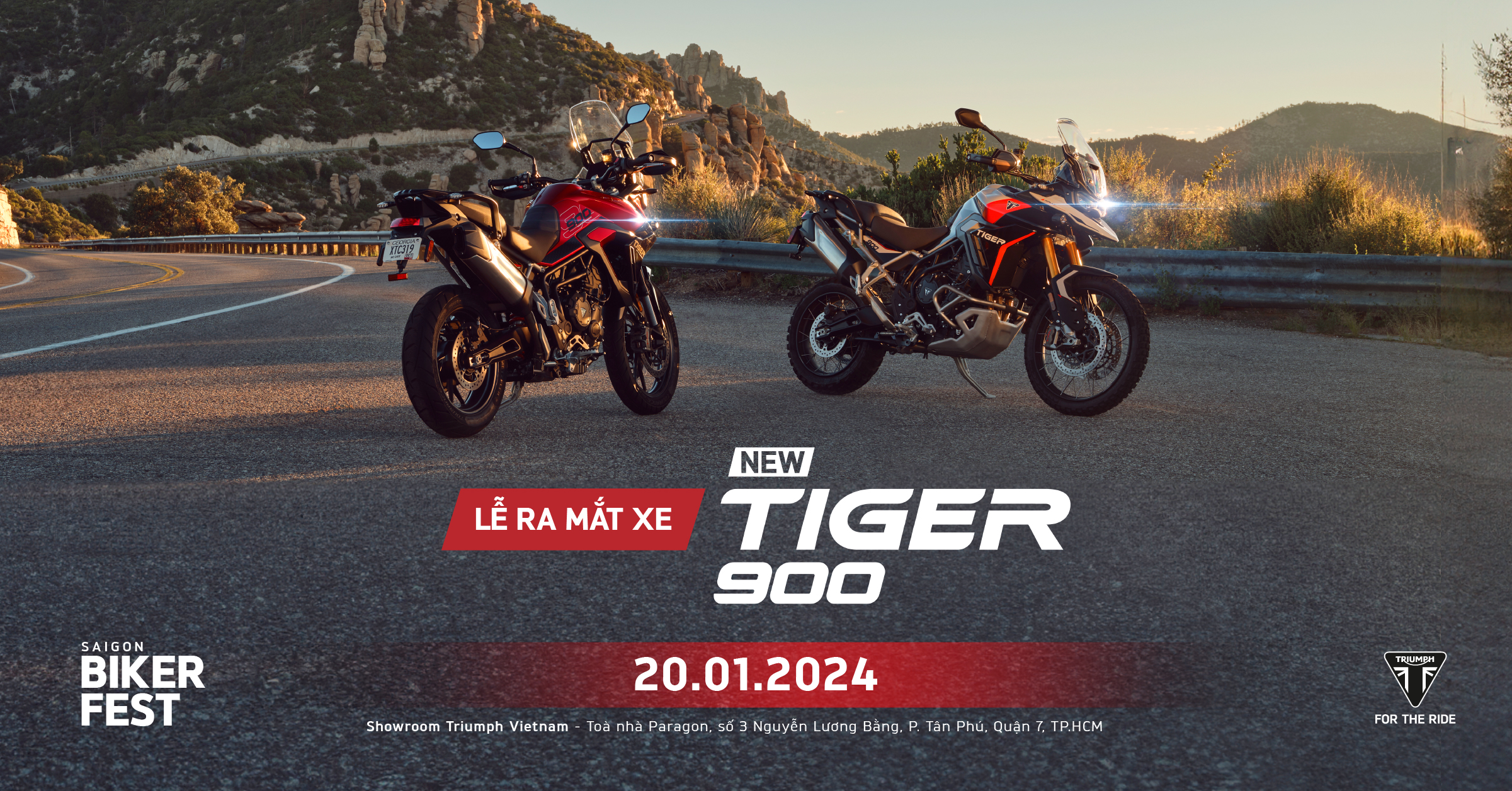 Saigon Biker Fest 20-21/01: Chính thức ra mắt thế hệ Tiger 900 2024 tại Việt Nam, 