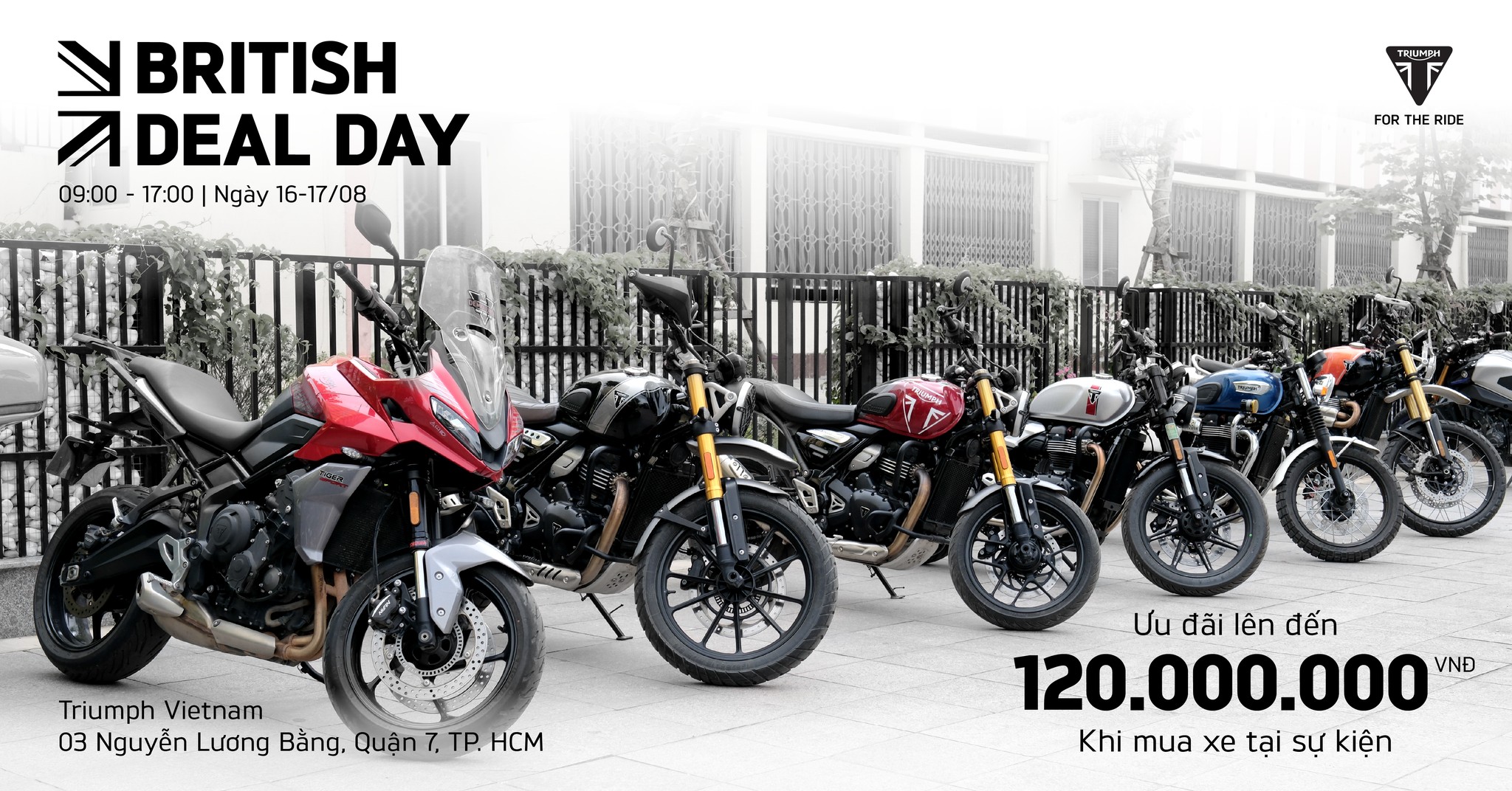 British Deal Day 16-17/08: Cuối tuần đậm chất Anh Quốc, nhận ngay ưu đãi đến 120 TRIỆU